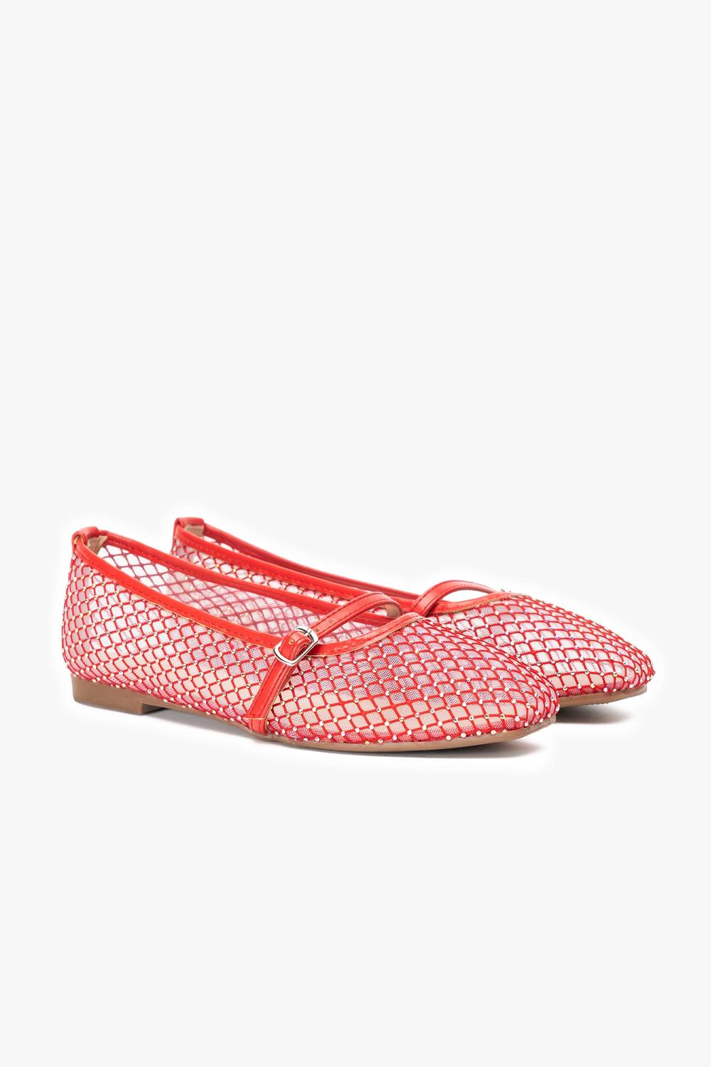 Ballerina Mujer Rojo 09 Zapline