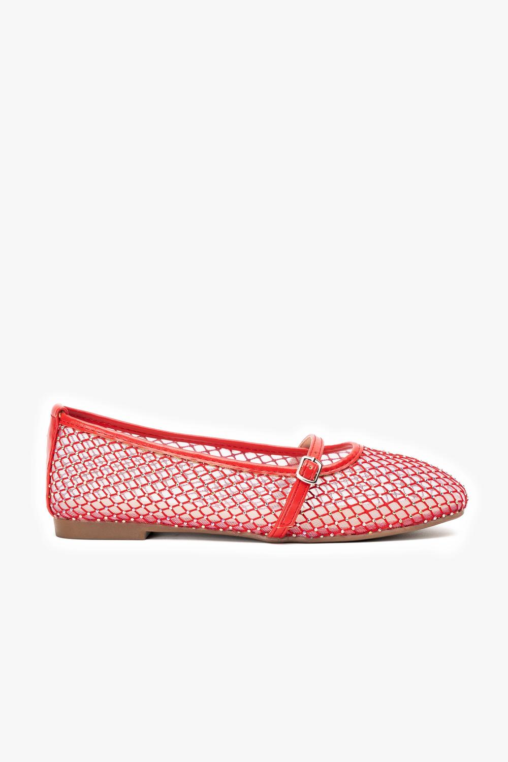 Ballerina Mujer Rojo 09 Zapline