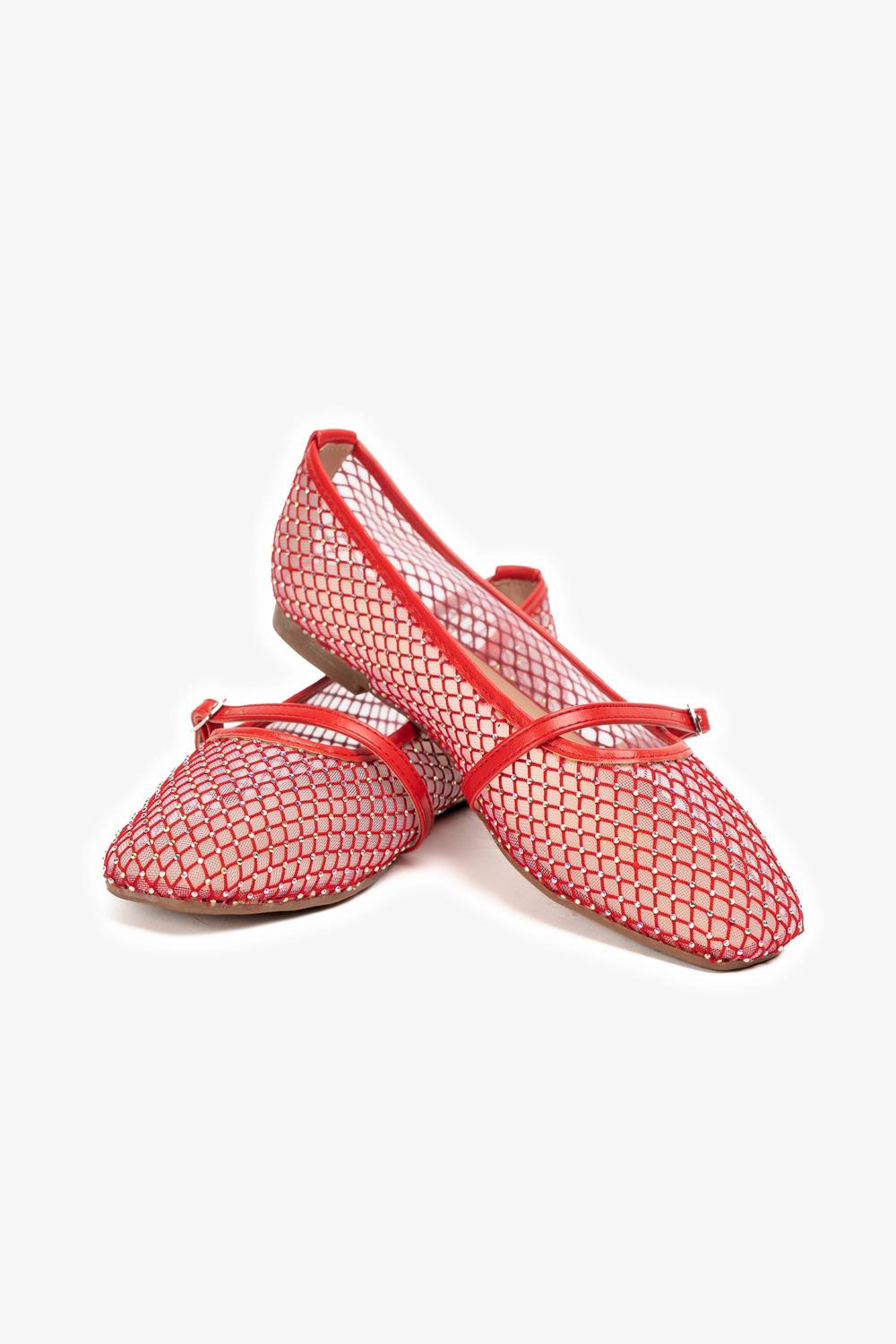 Ballerina Mujer Rojo 09 Zapline